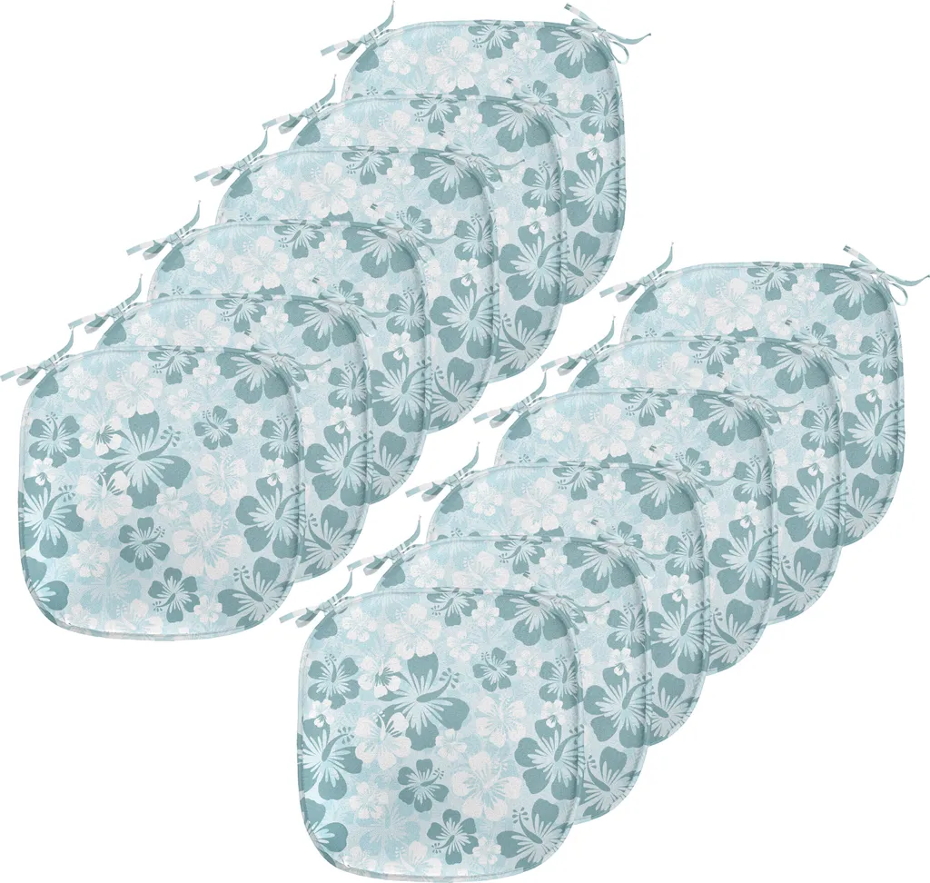 Set 12 Cuscini Decorativi ABAKUHAUS Hawaii 40x40 - Impermeabili Blu