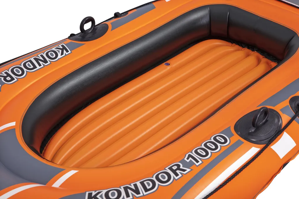 Bateau gonflable robuste 155x93cm avec valves sécurité et PVC épais - 41