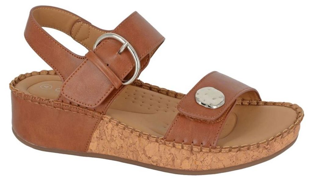 Cipriata - "Mirian" Sandalen für Damen, PolyurethanDF4659 (36 EU) (Hellbraun)