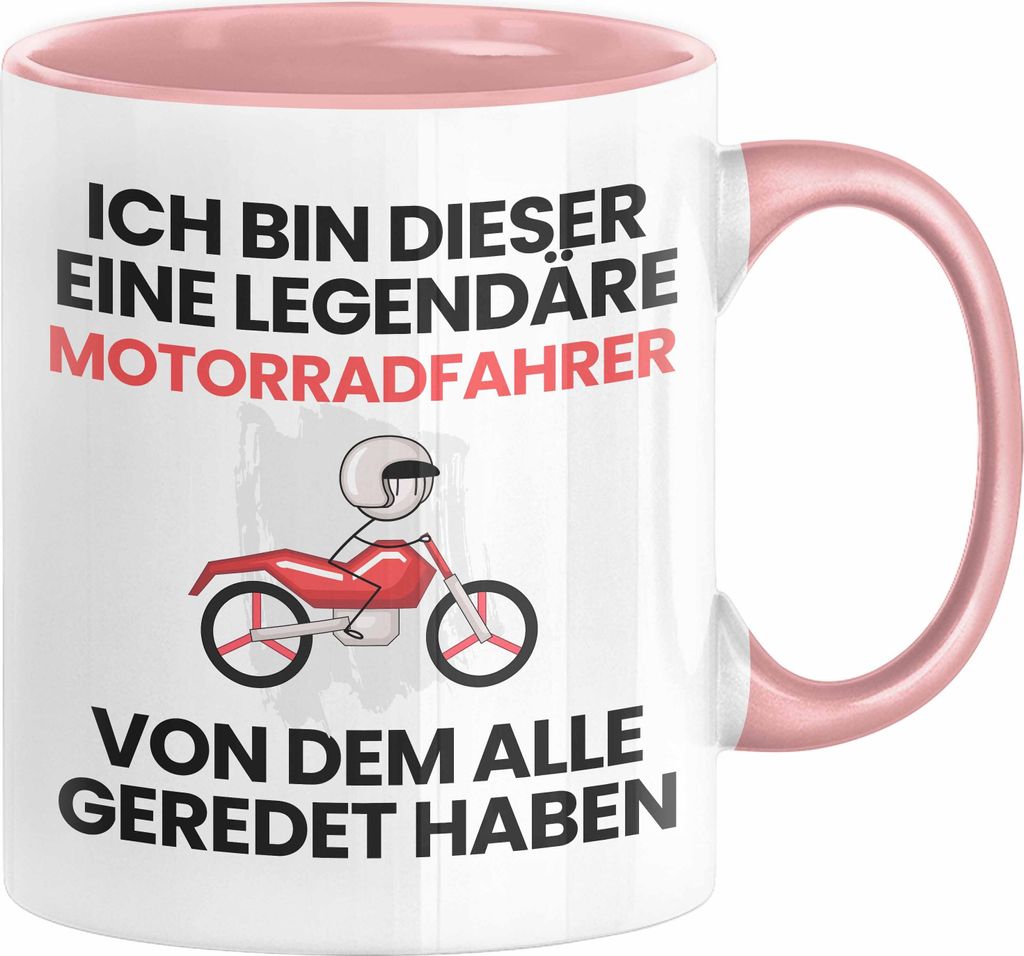 Motorradfahrer Geschenk Tasse Lustige Geschenkidee Geburtstag für Motorradfahrer Ich Bin Dieser Legendäre Motorradfahrer Von Dem Alle Geredet Hab...