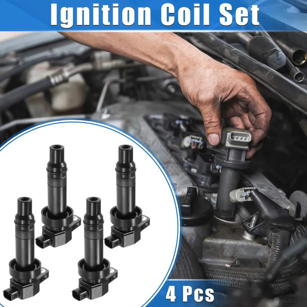 4 Bobines Allumage Haute Résistance Noires pour Kia Soul 1.6L 2010-2011