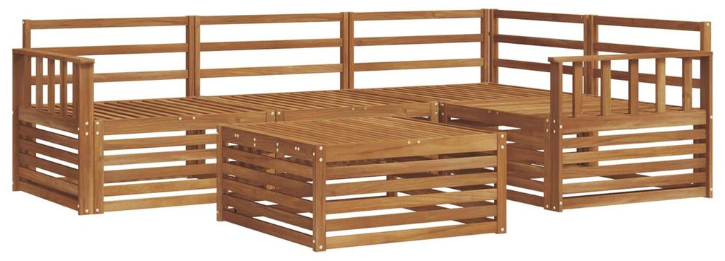 vidaXL Outdoor-Sofagarnitur 5 pcs Natur Massivholz Akazie