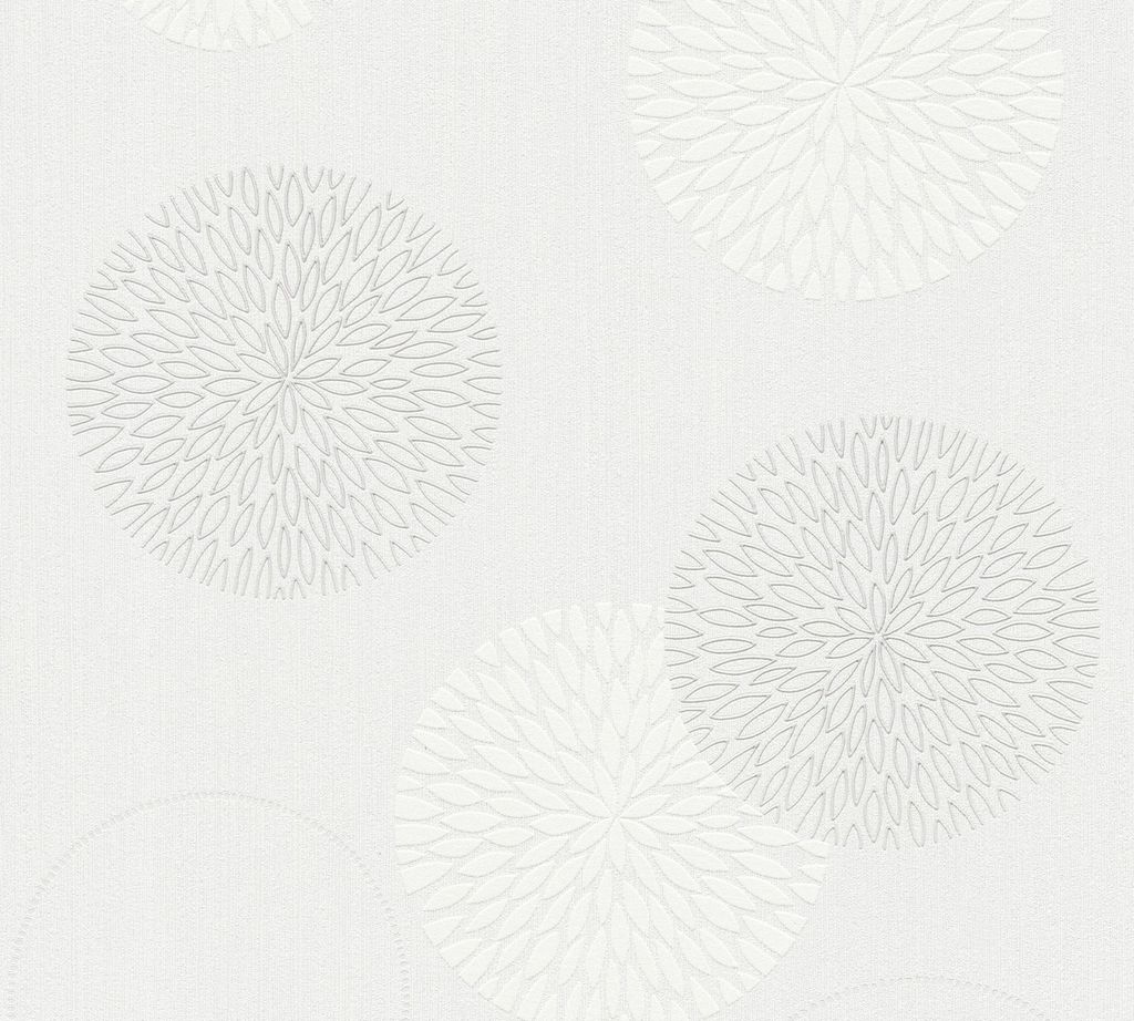 A.S. Création Vliestapete mit Glitter Simply White 4 Tapete creme weiß 10,05 m x 0,53 m 937922 93792-2