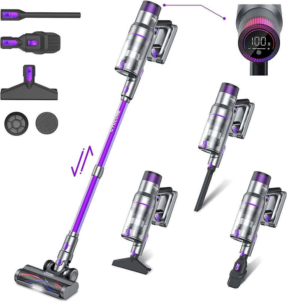 Vistefly V15 Max Aspirateur sans fil avec écran tactile Image du produit 