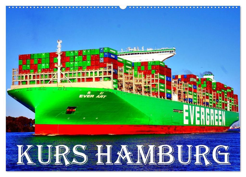 KURS HAMBURG (Wandkalender 2027 DIN A2 quer), CALVENDO Monatskalender