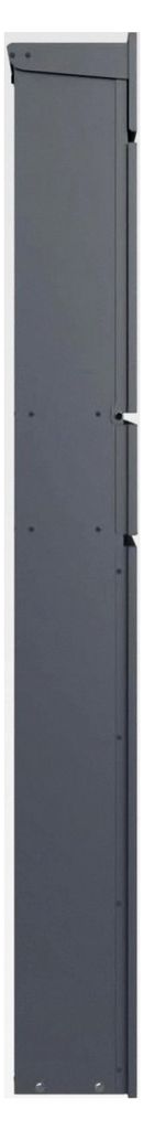 Standbriefkasten LESSING Edition mit Zeitungsfach - Design Elegance 1 (RAL 7016 anthrazitgrau)