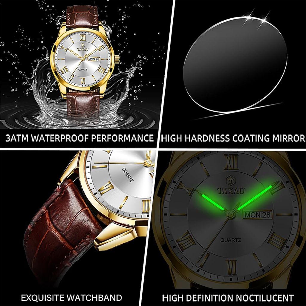 Uhren Herren Gentleman Herrenuhr Business Freizeit Herren