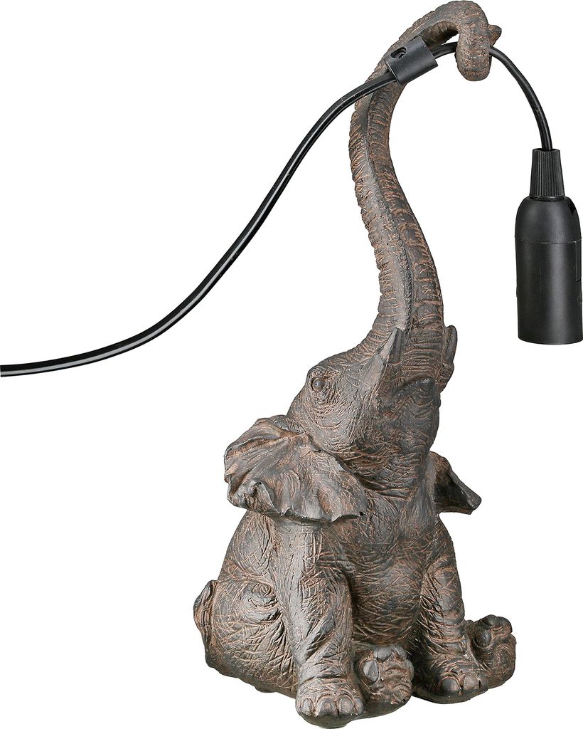 Tischleuchte "Elefant" 28 cm - moderne, klassische Deko für Produktbild 