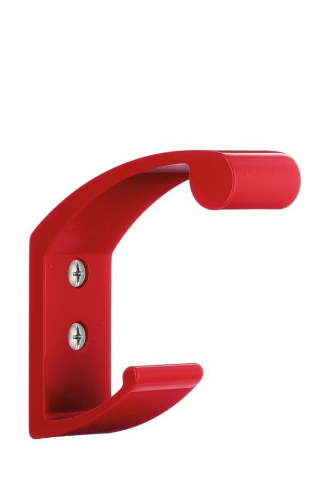 Beslagsboden Haken Garderobe Garderobenhaken rot BR1034