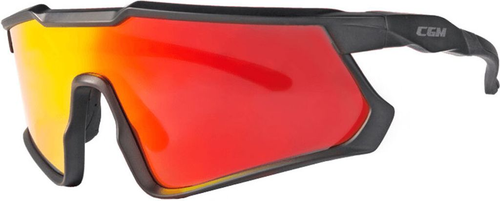 Fahrrad- und Skibrille CGM 771A HIT Iridium Plus Schwarz Rot Linse zugelassen