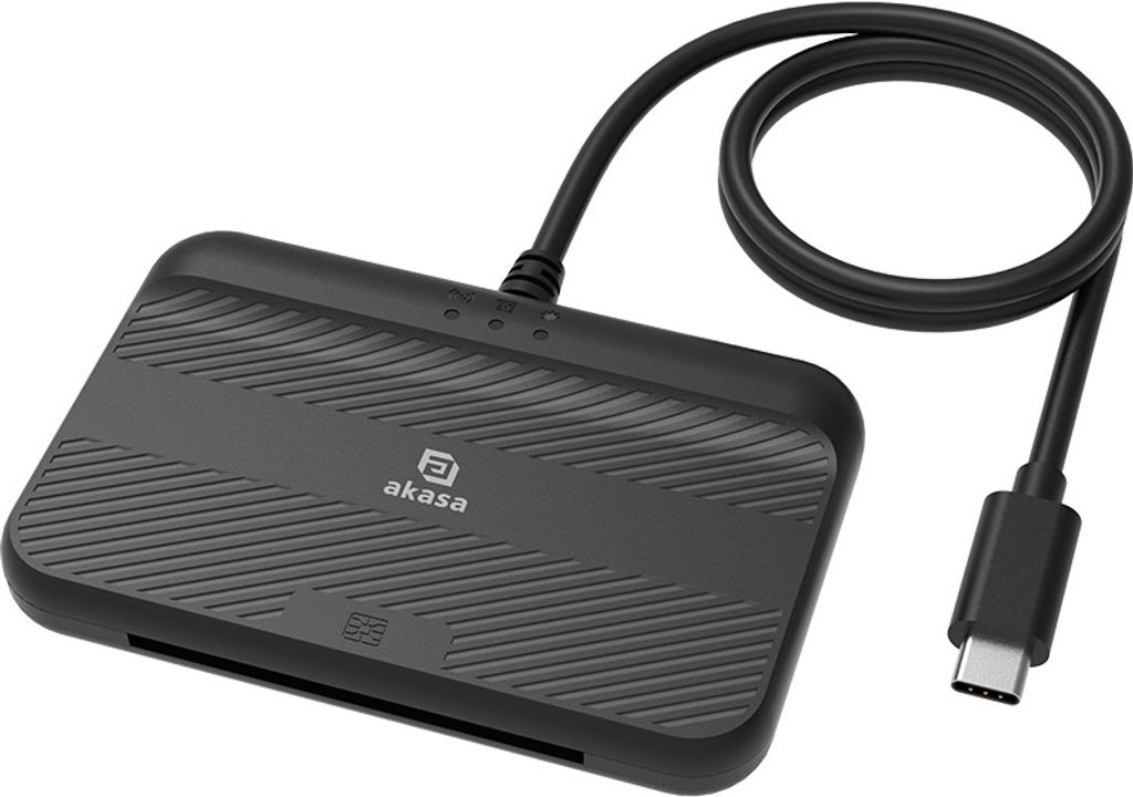 Akasa AK-CR-15BK, USB typu C, NFC, Černá Obrázek produktu 