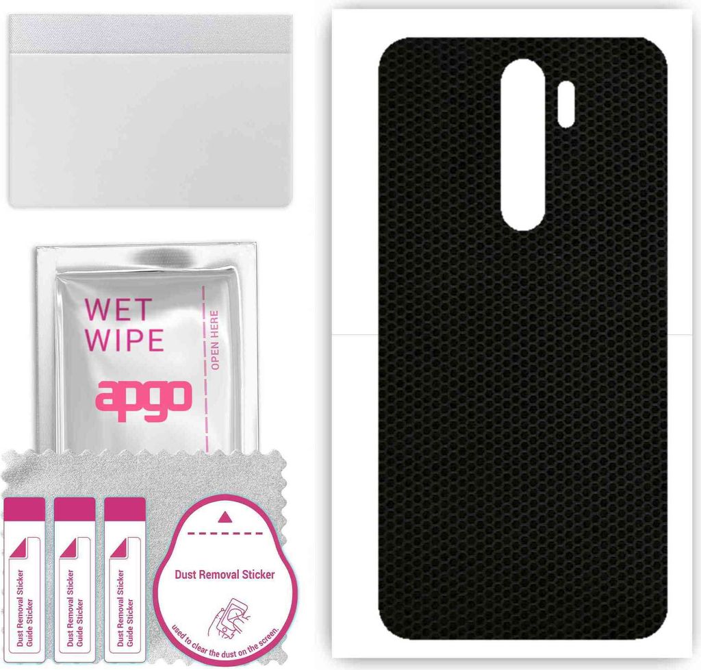 apgo Rückseite Schutzfolie, Skin, kompatibel mit Xiaomi Redmi Note 8 Pro, Hinten Displayschutzfolie aus Vinylfolie, kratzfest, einfache Montage - ...