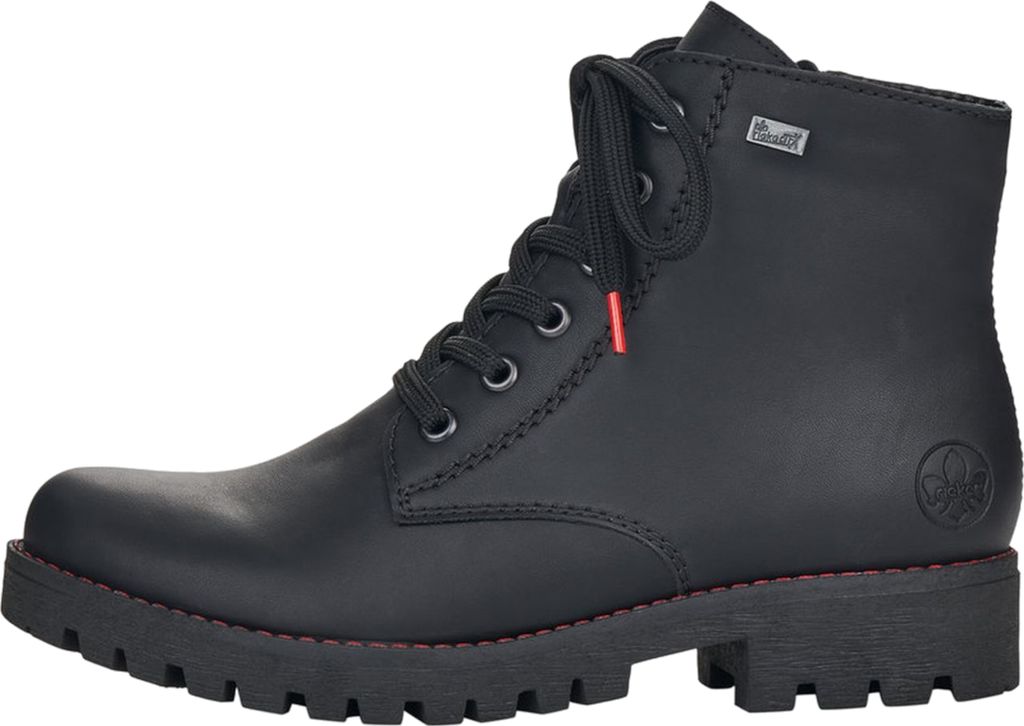 Rieker Schnürstiefel - Tiefschwarz Kunstleder Größe: 39 Produktbild