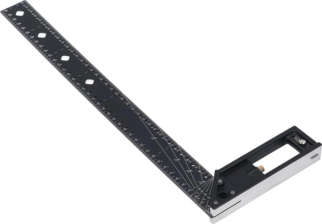 Outil de traçage bois : règle angles multiples 40 cm pour menuiserie - 3