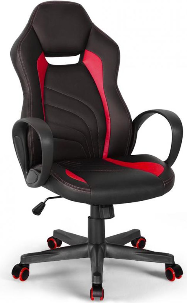 Sedia da ufficio ergonomica in ecopelle in stile sportivo Immagine del prodotto 