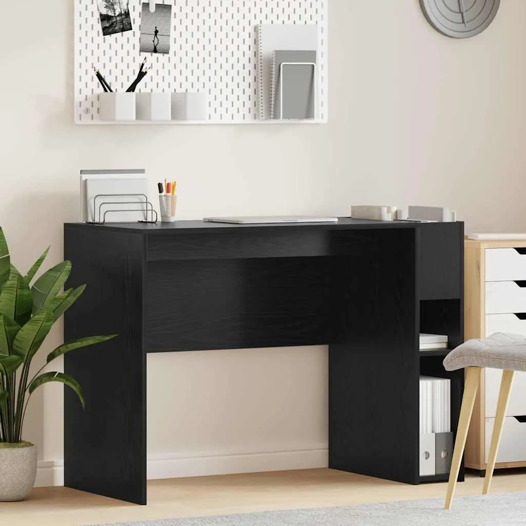 Maison Exclusive - Scrivania effetto rovere nero 109 x 50 x 78 cm