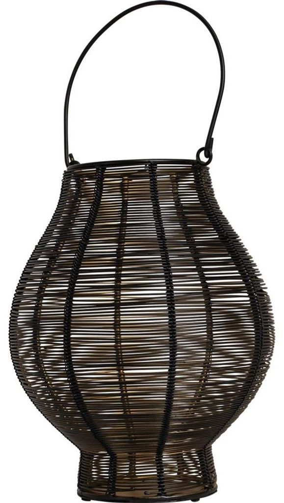 Lesli Living - Laterne Livia - Schwarz - Ø28x34cm