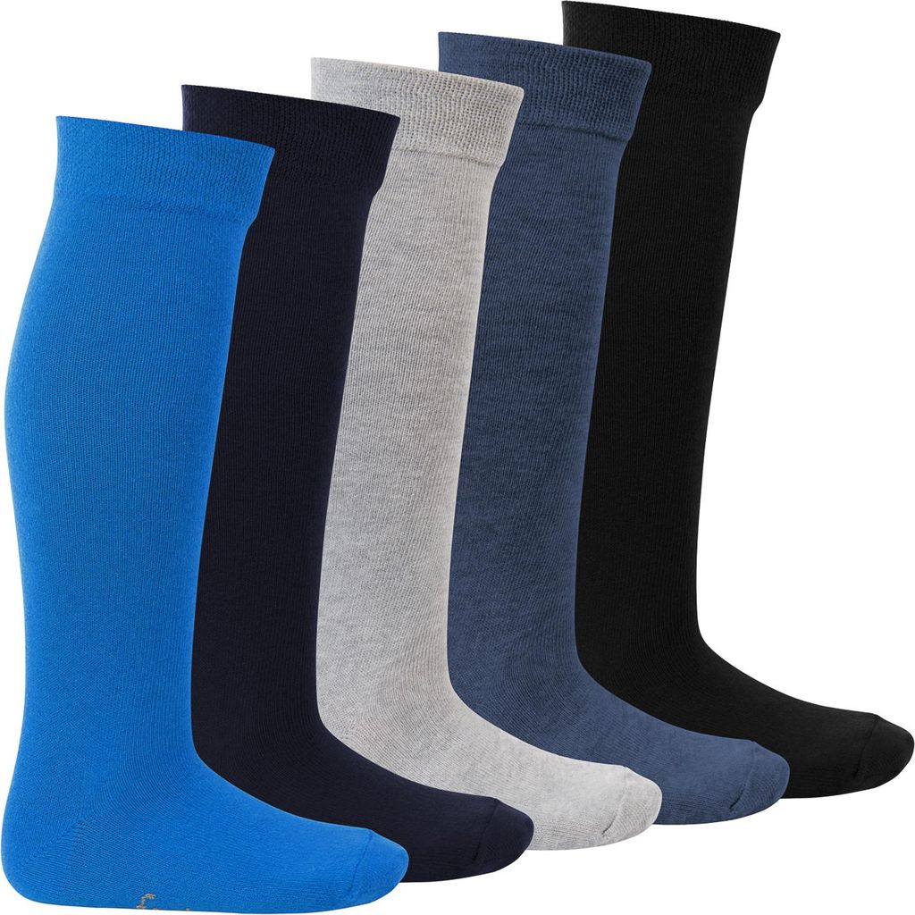 Footstar EVERYDAY! Kinder Kniestrümpfe (5 Paar) Jeanstöne Produktbild 