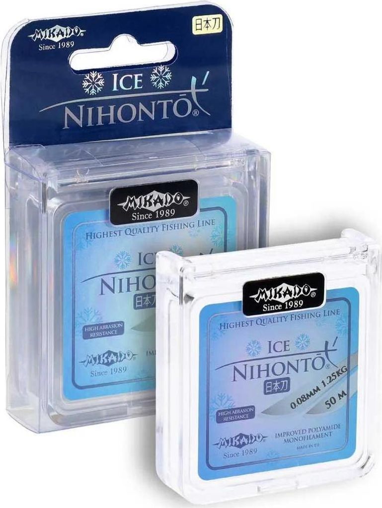 Mikado Nihonto Ice Monofile Schnüre 50 M Blau 0.200 mm Blau 0.200 mm