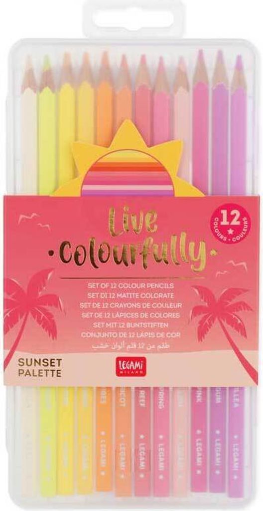 Legami crayons de couleur 12 pcs - Live Colorfully megenta Image du produit 