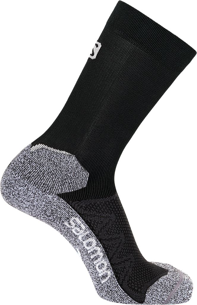 Salomon Socken running Speedcross mit leichter Kompression Black/White 45-47