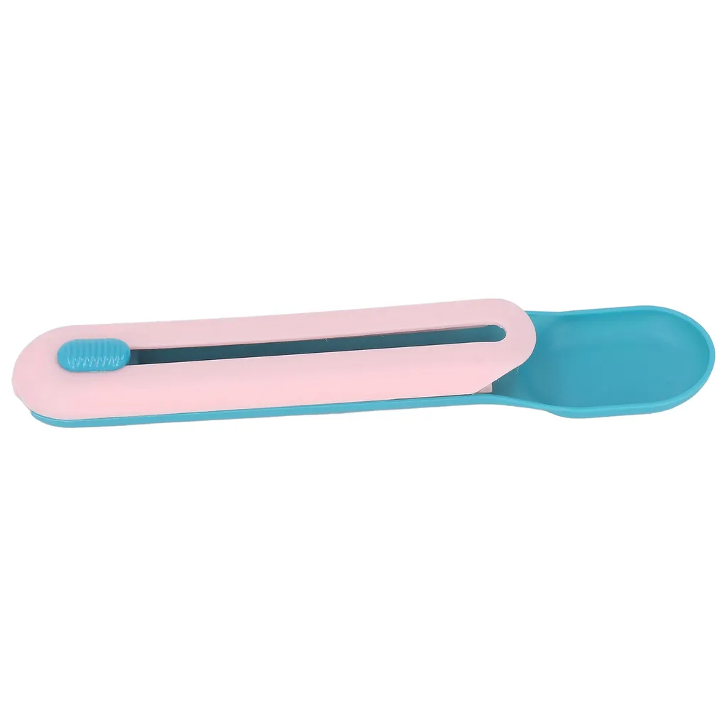 Cucchiaio per Puree Gatti - Gadget Squeeze Anti-Macchia Blu e Rosa - 7