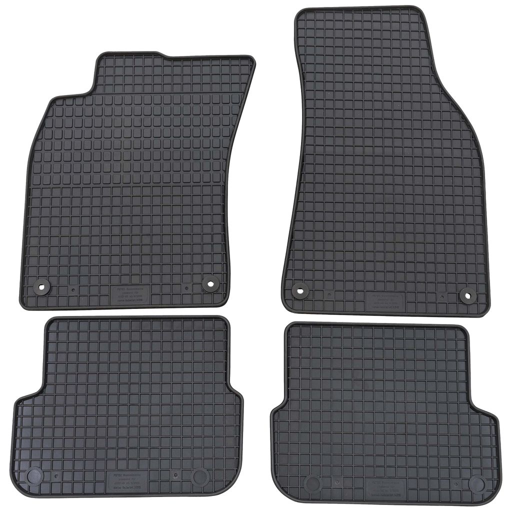 für Audi A6 ab 03/2006-03/2011 Passform Fußmatten PETEX Gummimatten 4-teilig schwarz Allwettermatten Gummifußmatten