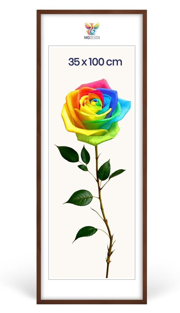 MG Design Bilderrahmen Braun 35x100 cm - Posterrahmen Produktbild 