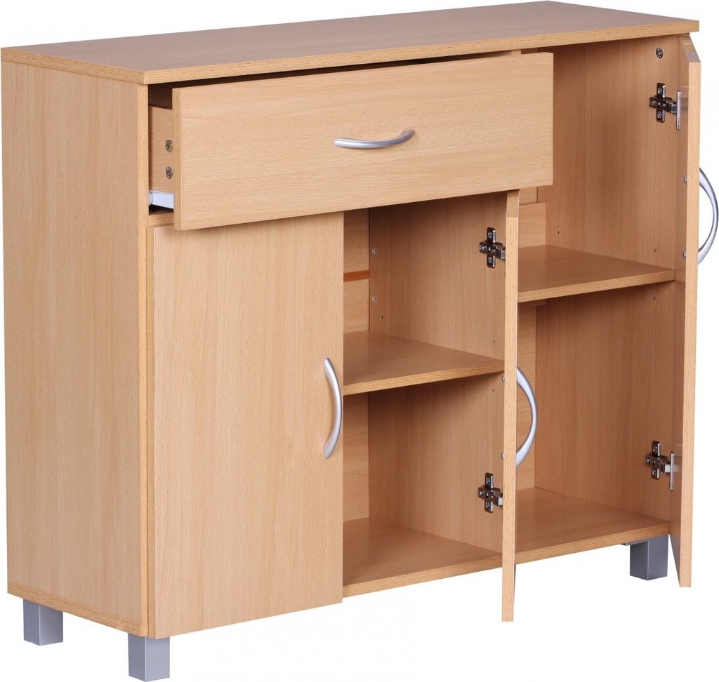 Príborník jarry buk s 1 zásuvkou a 3 dverami 90 x 75 x 30 Obrázok produktu 6