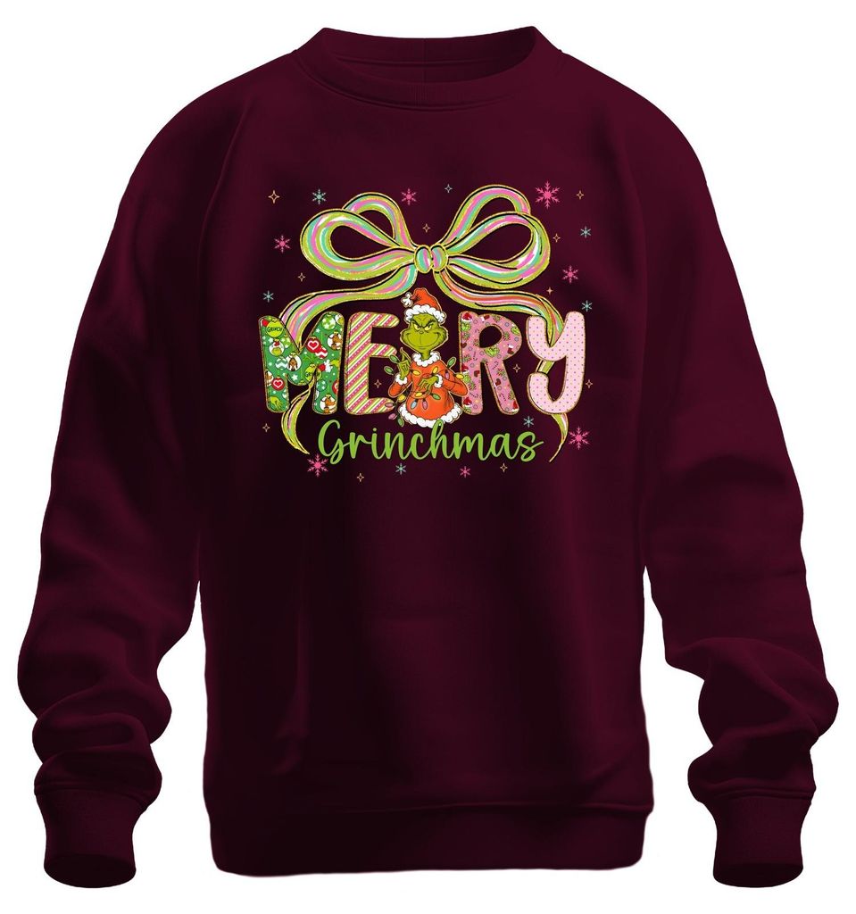Merry Grinchmas Grinch Natale divertente regalo fiocco Immagine del prodotto 