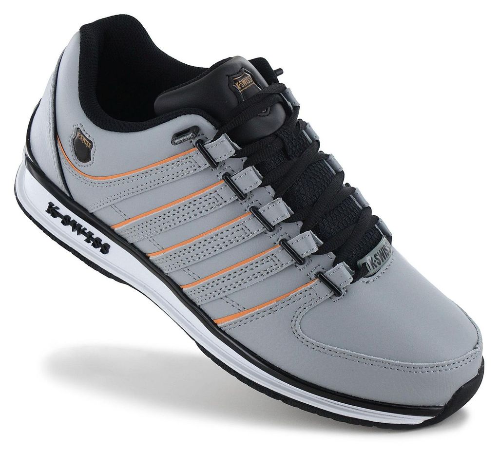 K-Swiss RINZLER Leather - Herren Sneakers Schuhe Grau 01235-032-M , EU 40