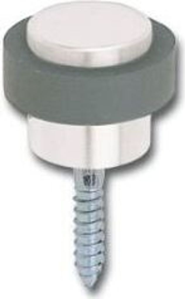 Bodentürstopper Türpuffer Türstopper ø 48mm (Bohr) silber eloxiert