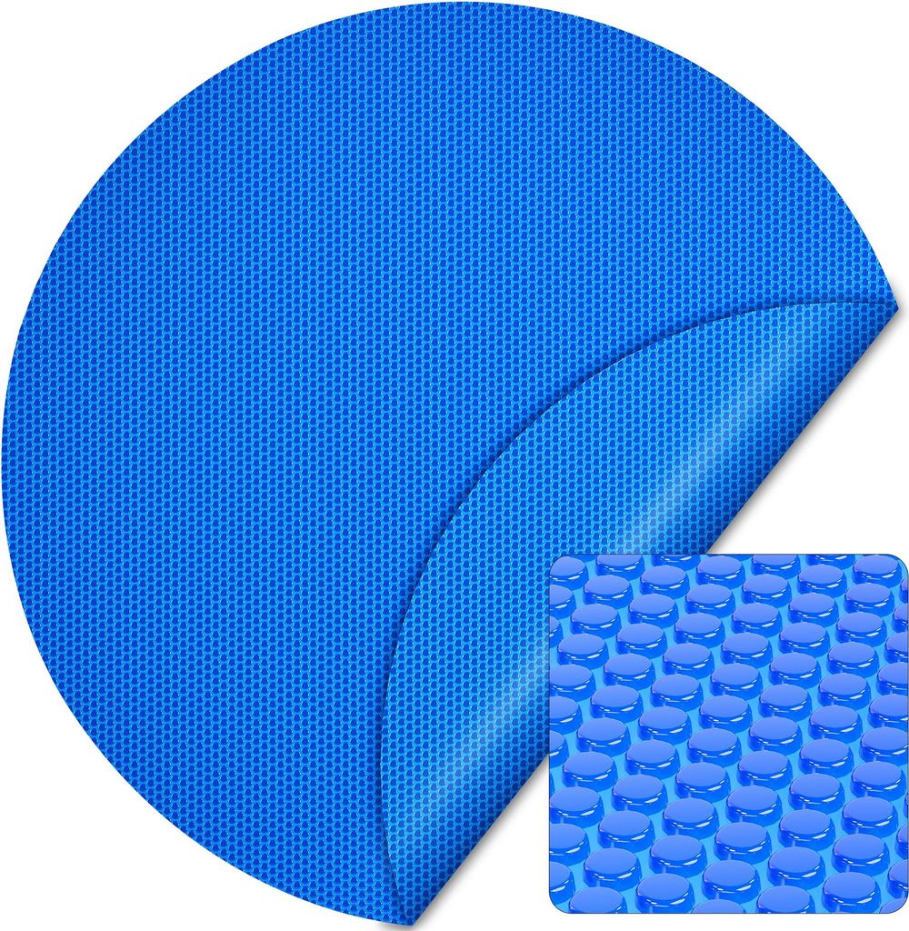 Wiltec Pool Solarfolie Ø 3,6 m, blau, Poolheizung aus 400 µ Produktbild 