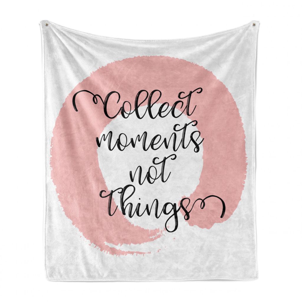 ABAKUHAUS Sprichwort Weich Flanell Fleece Decke, Bold-Serie mit Typografie, Gemütlicher Plüsch für den Innen- und Außenbereich, 125 x 175 cm, R...