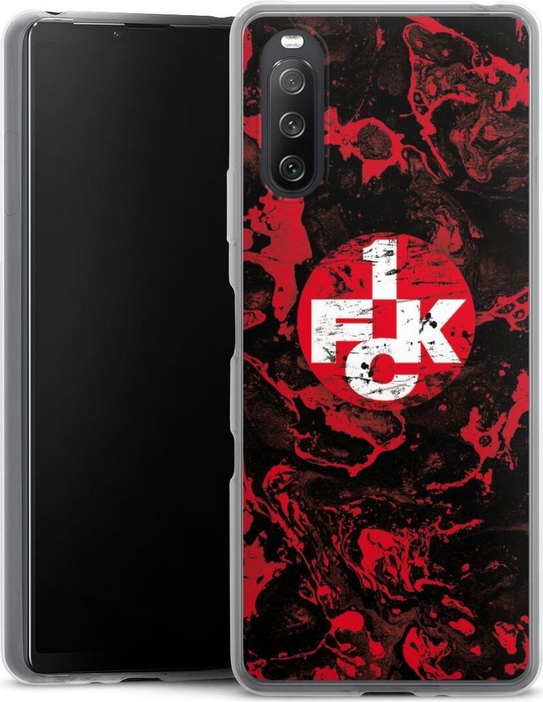 DeinDesign Slim Hülle für Sony Xperia 10 III Silikon Case Ultra Dünn Handyhülle 1. FC Kaiserslautern 1. FCK Logo
