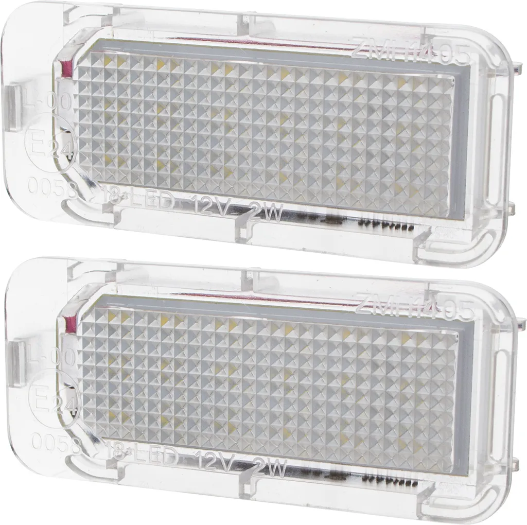 Kit 2 Plafoniere LED Targa Ford S-MAX Kuga Mondeo Transit Full LED 12V