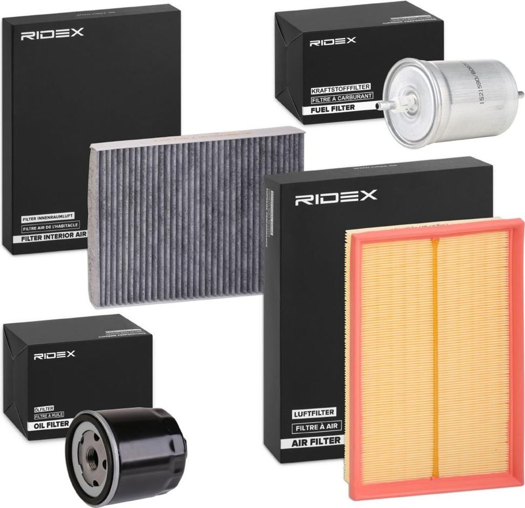 RIDEX Filterset Inspektionspaket Filtersatz für VW Golf IV Schrägheck (1J1) Golf IV Variant (1J5) Bora Limousine (1J2) Bora Variant (1J6) für SKODA