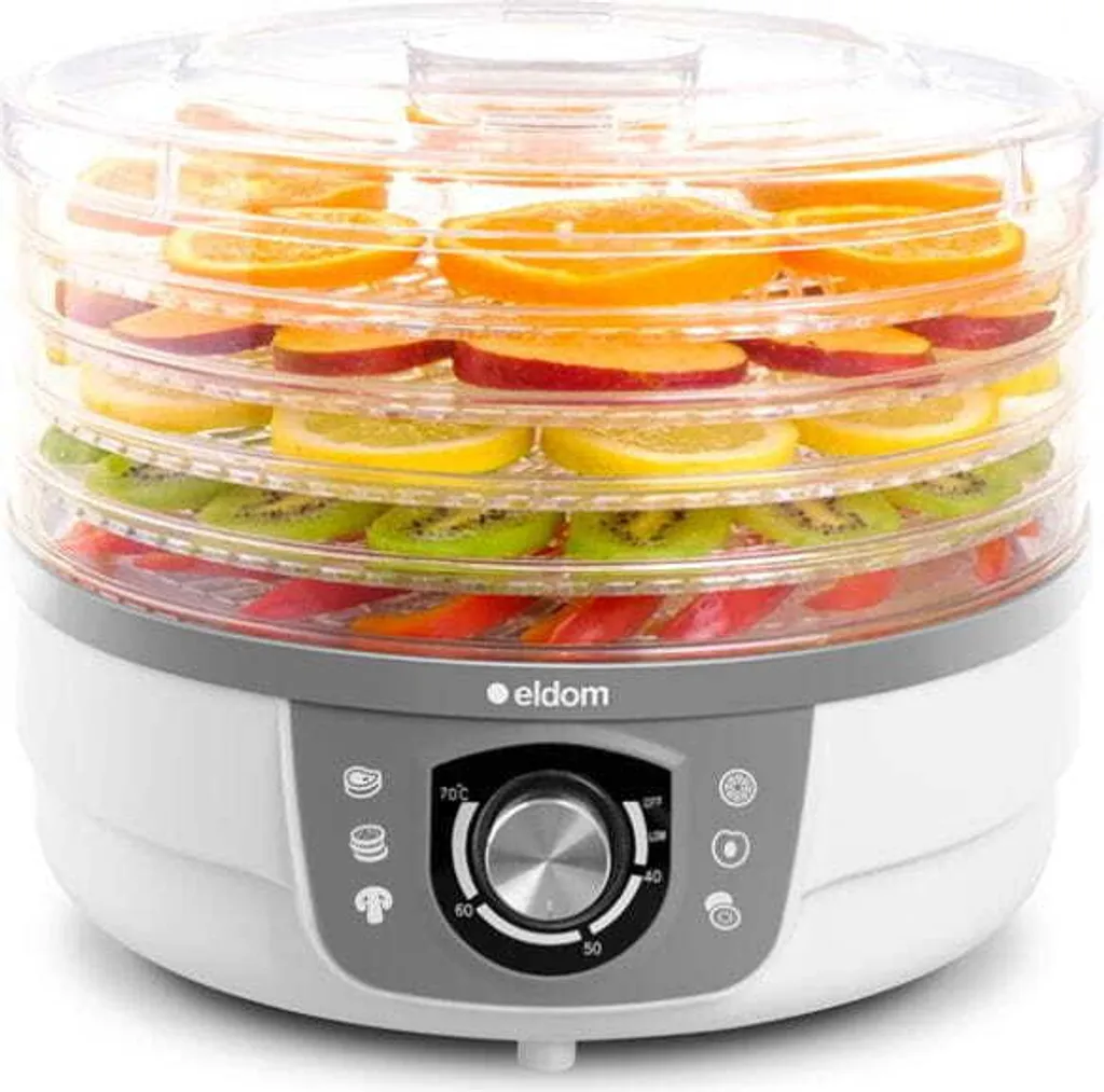 Déshydrateur alimentaire ELDOM SG300 pour fruits et champignons blanc