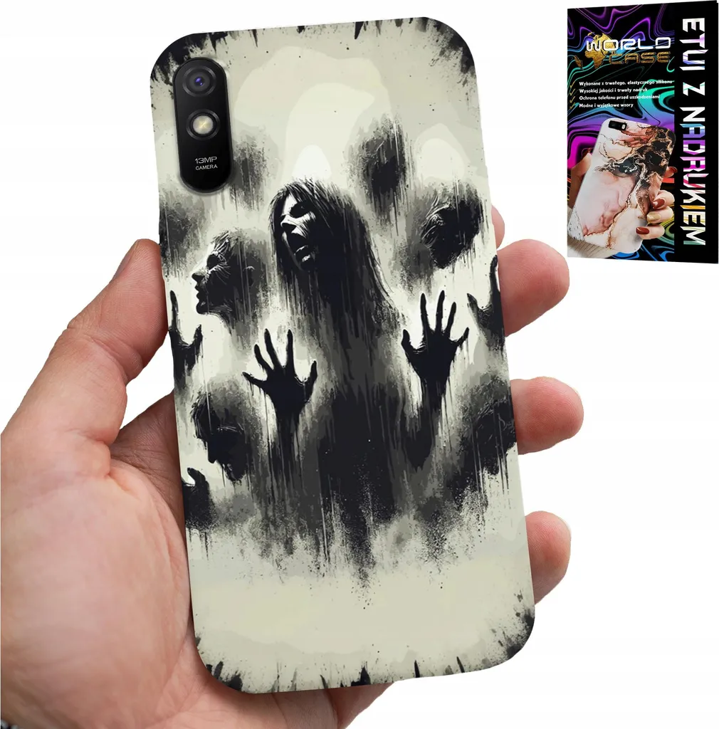 Kit Protezione Xiaomi Redmi 9A Cover Zombie + Pellicola Vetro 9H