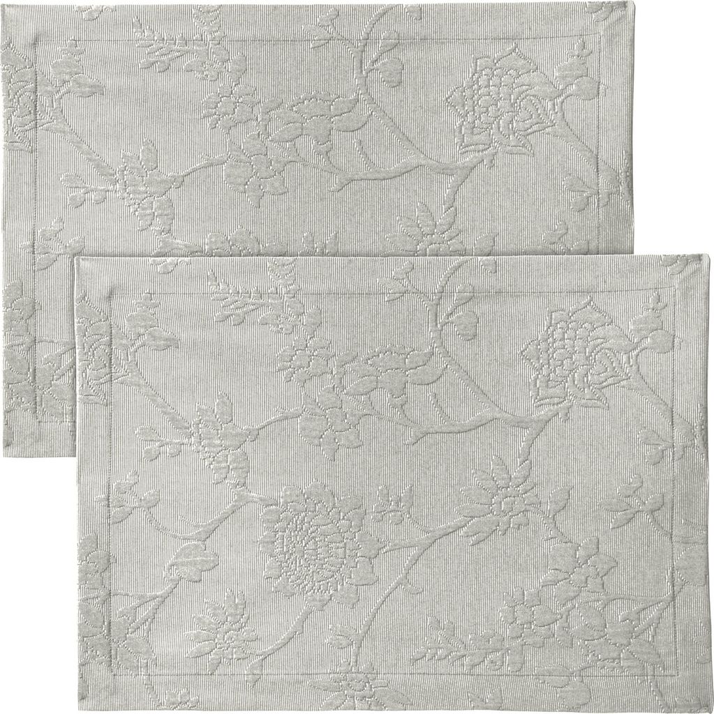 Erwin Müller Tischset Arnsberg" 2er-Pack hellgrau 35x50 cm"