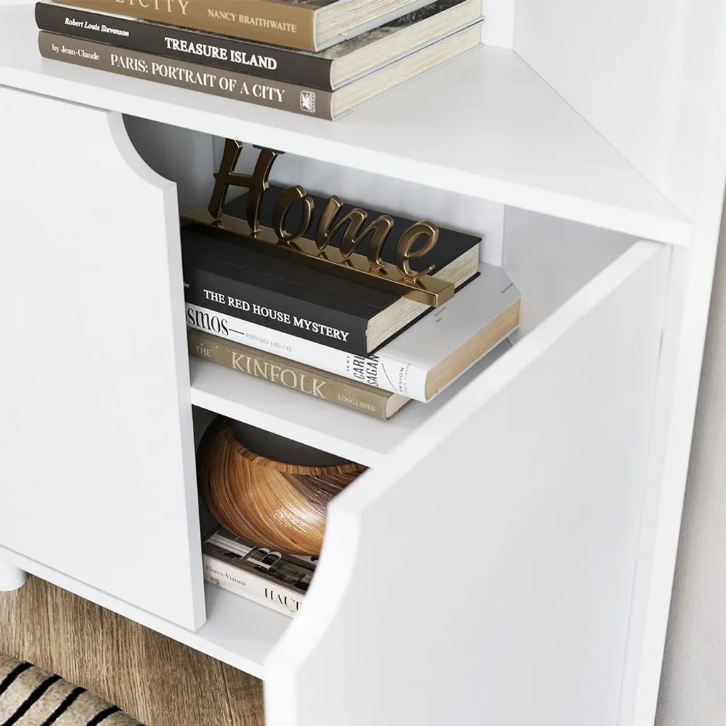 Cassettiera Bianca 3 Cassetti Vicco Inaro | Mobile Salvaspazio 79x76 cm