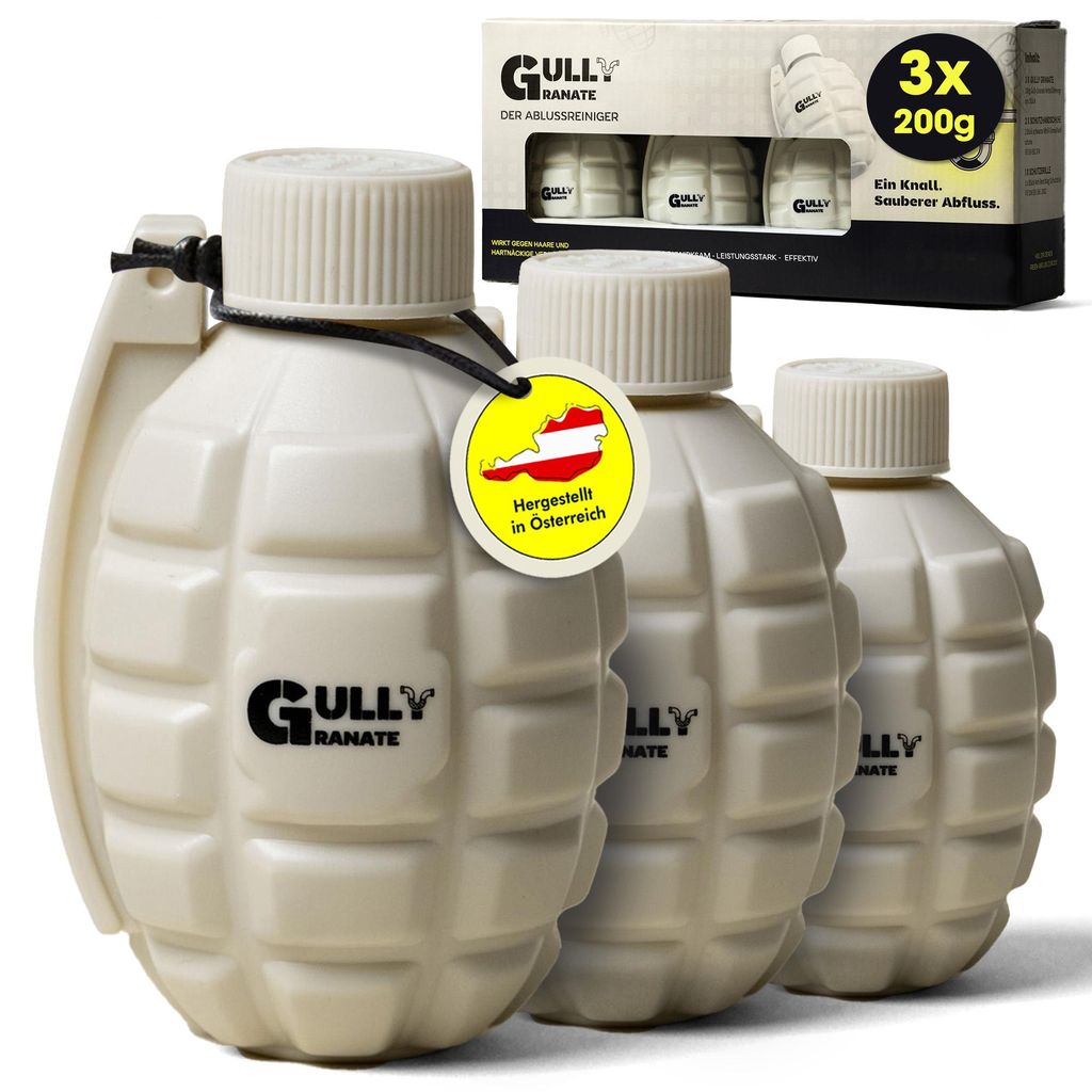 GULLY GRANATE 3-er Set Rohrreiniger Extrem Stark - Power Produktbild 