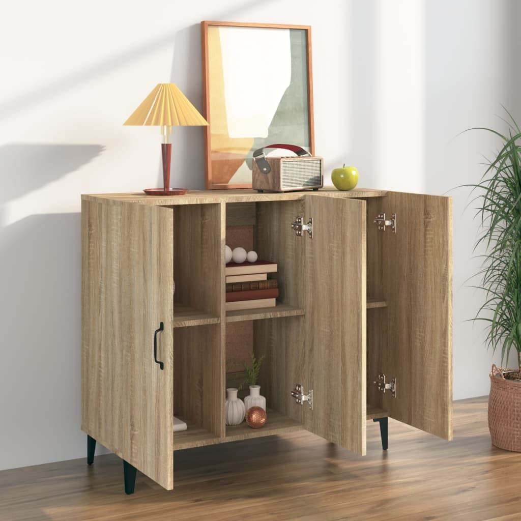 "Rabatt 2026"Sideboard 1 PC Moderne für Wohnzimmer - Anrichte/Beistellschrank - Sonoma-Eiche 90x34x80 cm Holzwerkstoff - Kommoden GermanyMöbel35979