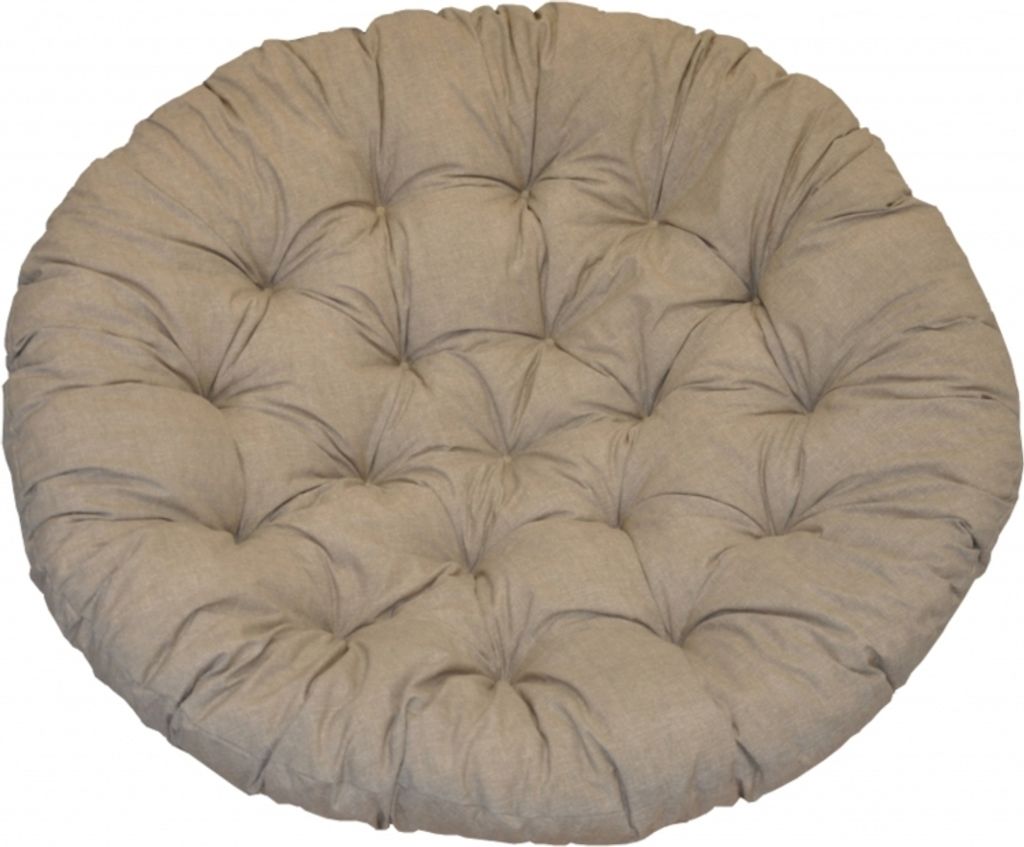 Polstr na křeslo papasan 115 cm tmavě béžový melír Obrázek produktu 