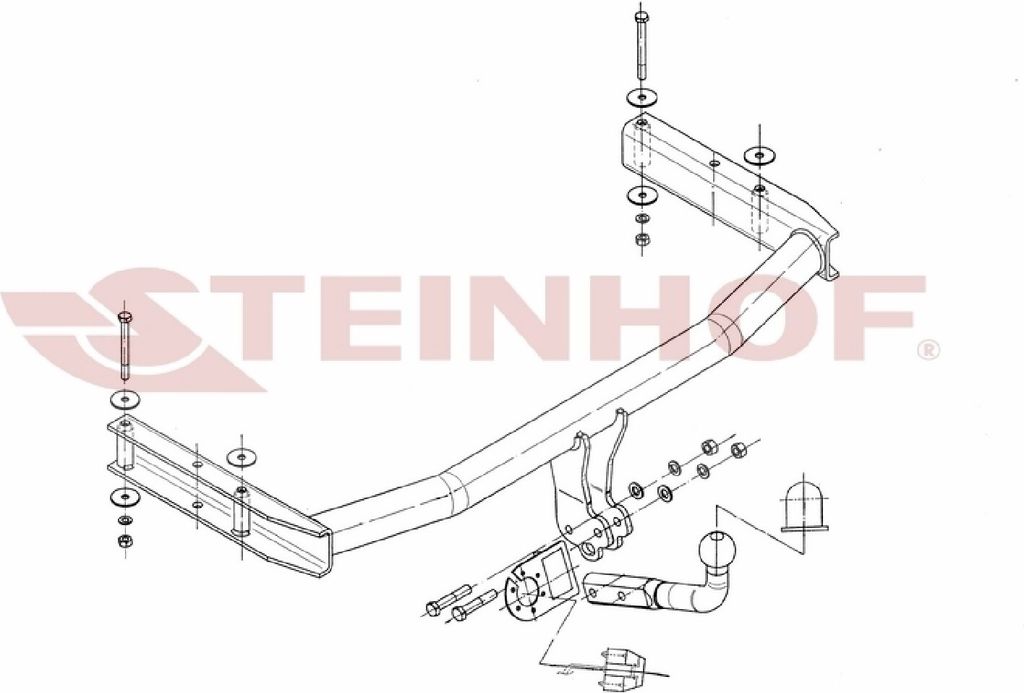 Z545897 Anhängerkupplung passend für AUDI A4 11/2004-03/2008 starr