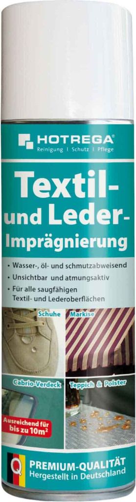 HOTREGA Textil und Leder Imprägnierspray Imprägnierung Produktbild 