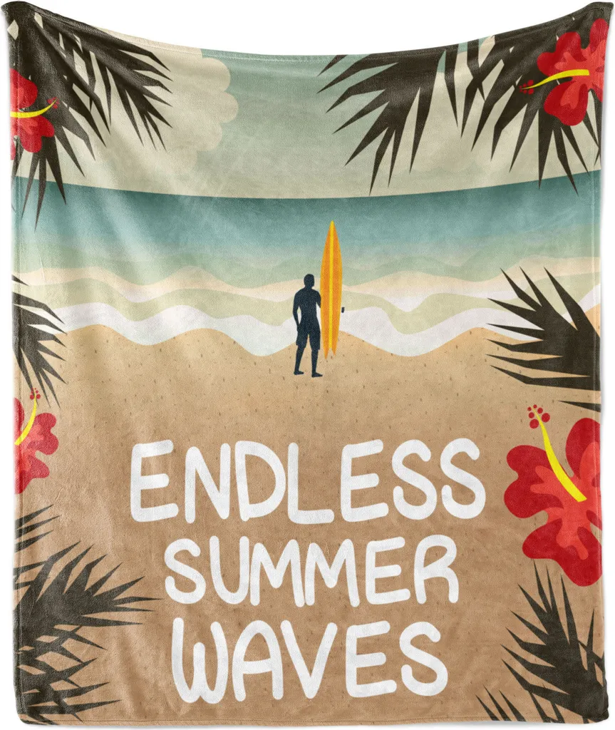 Coperta ABAKUHAUS Surf Etnica 175x230 cm - Plaid Flanella Boho Chic - 1