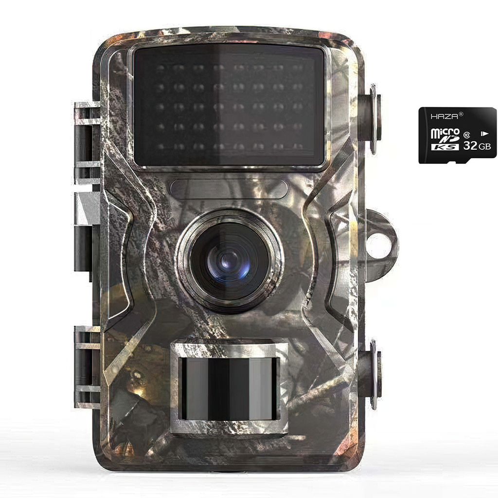 Wildlife Kamera 2.7K, 16MP HD, Nachtsicht & Bewegungssensor, 0.1s Auslösezeit, IP66 wasserdicht, inklusive 32GB SD-Karte, ideal für Tierbeobachtu...