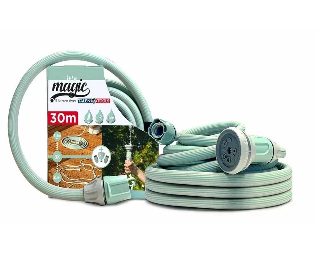 Magic TALEN TOOLS dehnbarer Gartenschlauch Schlauch Wasserschlauch flexibel 30M, 1/2 ́ ́
