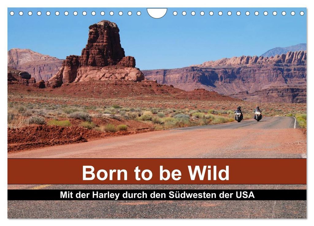 Born to be Wild - Mit der Harley durch den Südwesten der USA (Wandkalender 2027 DIN A4 quer), CALVENDO Monatskalender